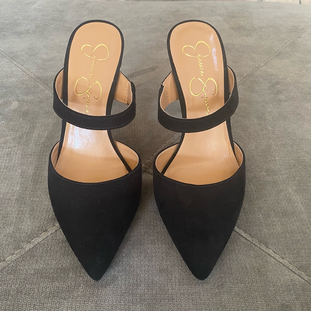 Jessica Simpson Black Hixtie Mule